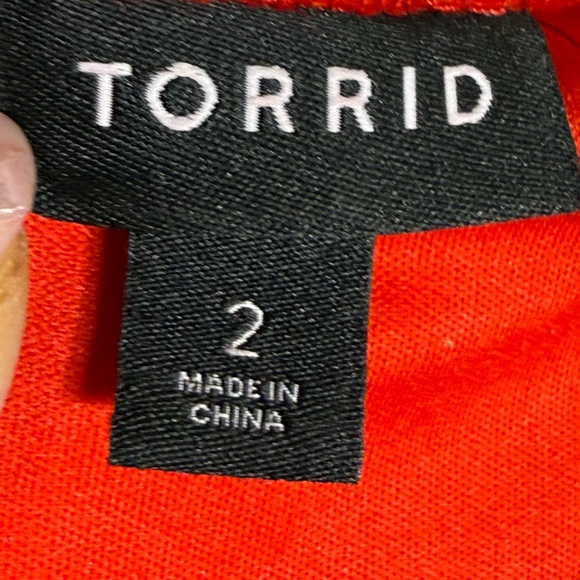 Torrid Lace Fit And Flare Red Midi Dress Plus Size 2X Party Romantic Whimsigoth - Picture 12 of 16